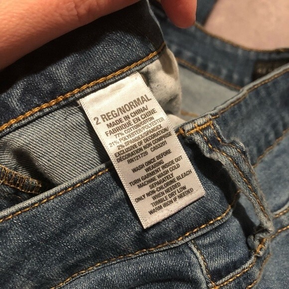 Aeropostale jegging med wash size 2 frayed skinny - Picture 4 of 7